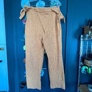 Free People coral wrap pants size Med
